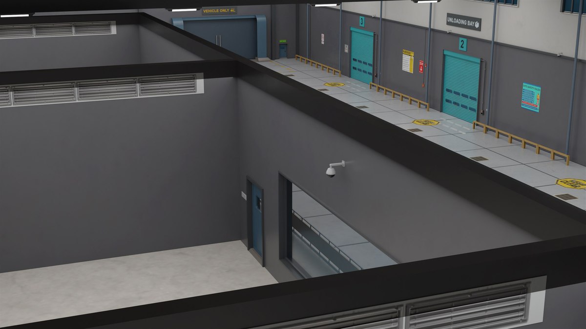 Logistic Cargo Warehouse Interior and Exterior URP HDRP Textures