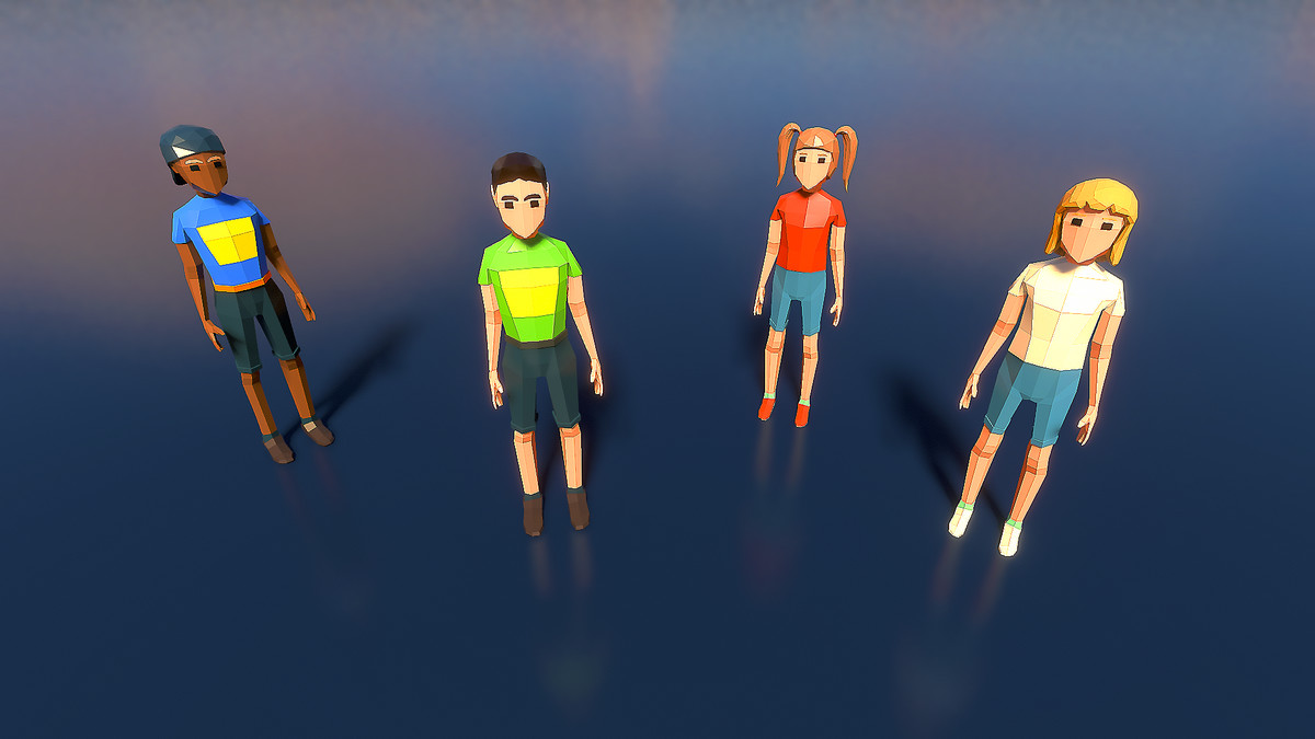 Low Poly Farm. HappyLifeville