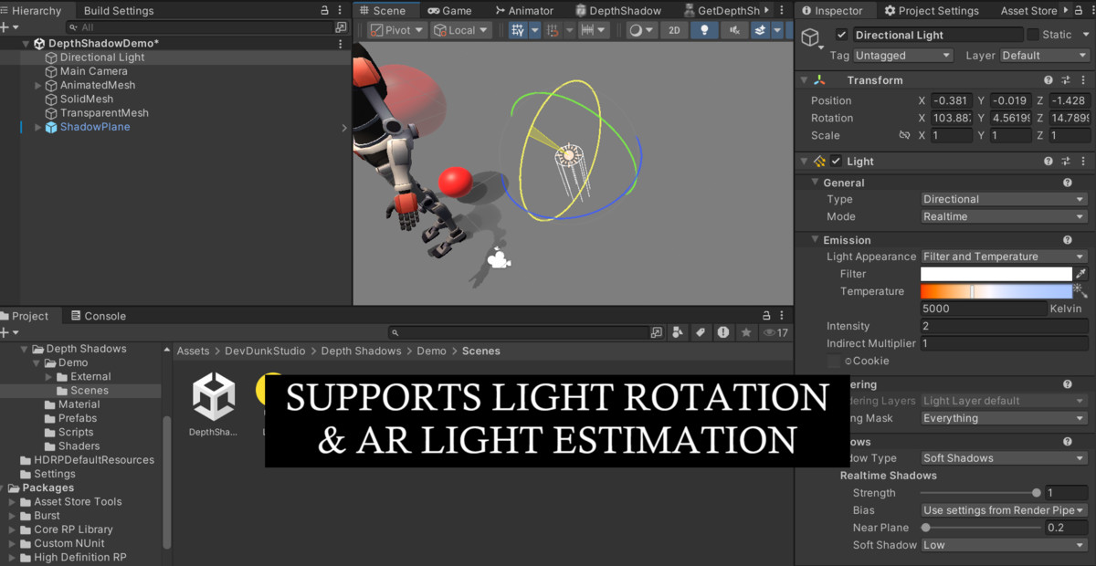 Depth Shadows - 3D shadows for AR