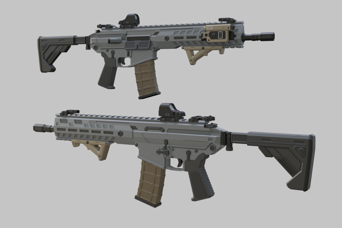 Low Poly Weapon Bundle Pack 2