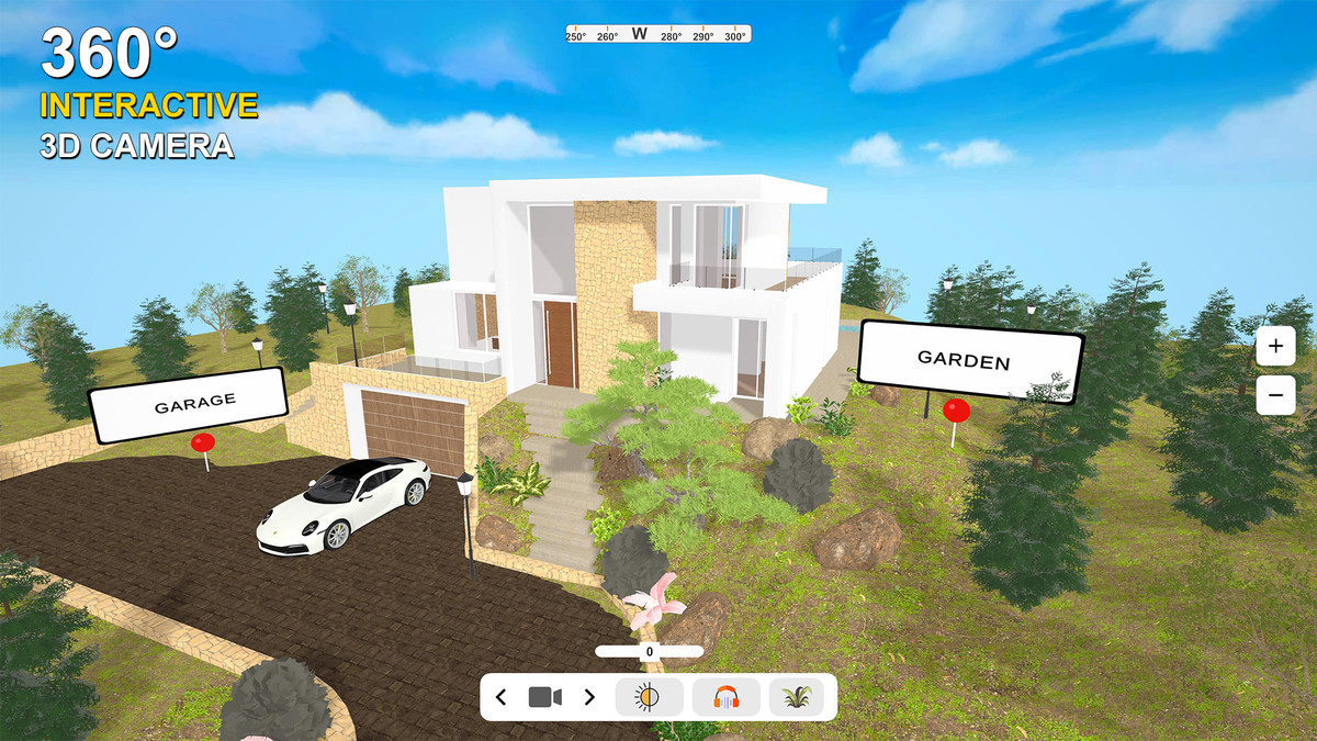 Interactive Real Estate 360 Showcase Architecture System