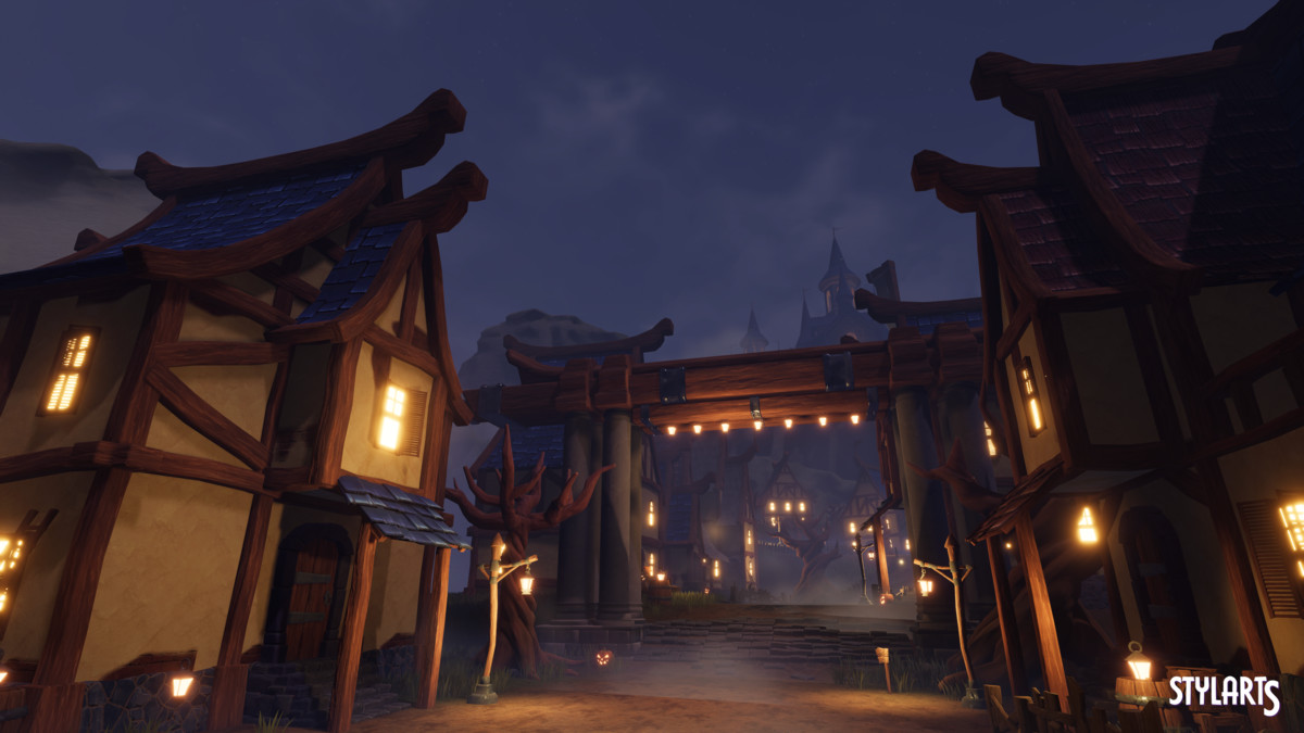 Stylized Magical Haunted Village