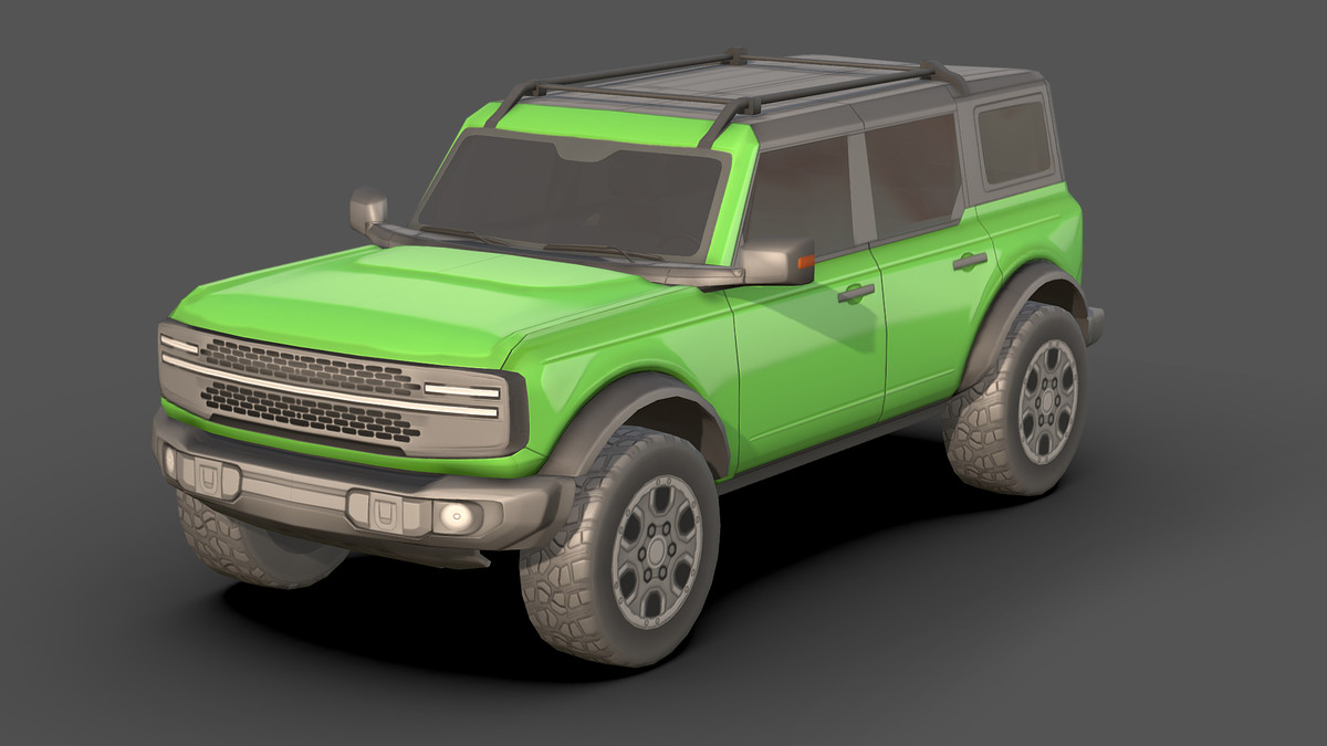 City Low Poly Car 1