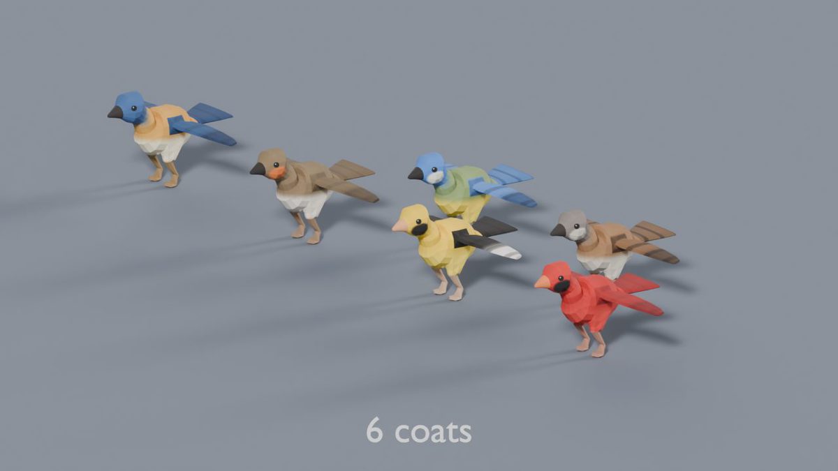 3D Wildlife Pack - 17 Low Poly Rigged & Animated Animals