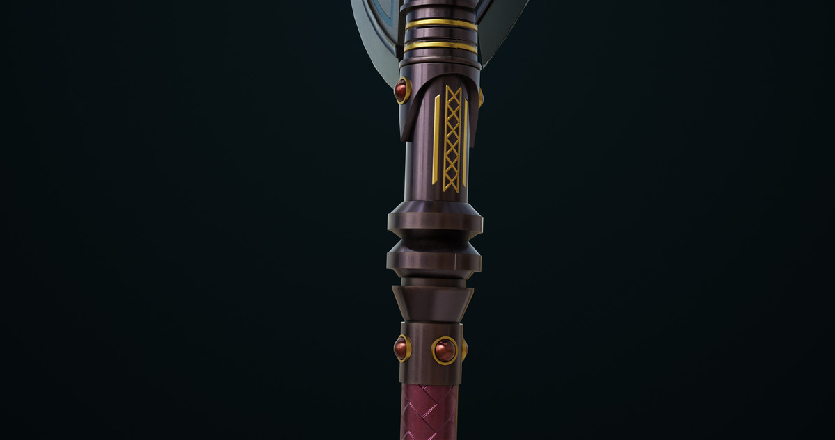 Battle Axe 09 URP HDRP Textures