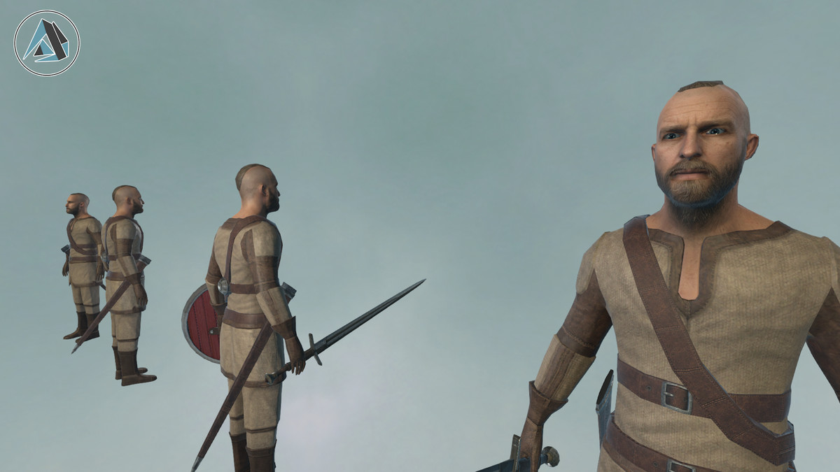 Viking Warrior Character Realistic Medieval Asset Package