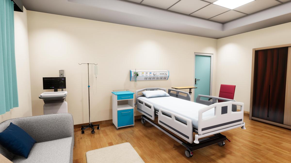 Hospital Room Interior – Medical Environment