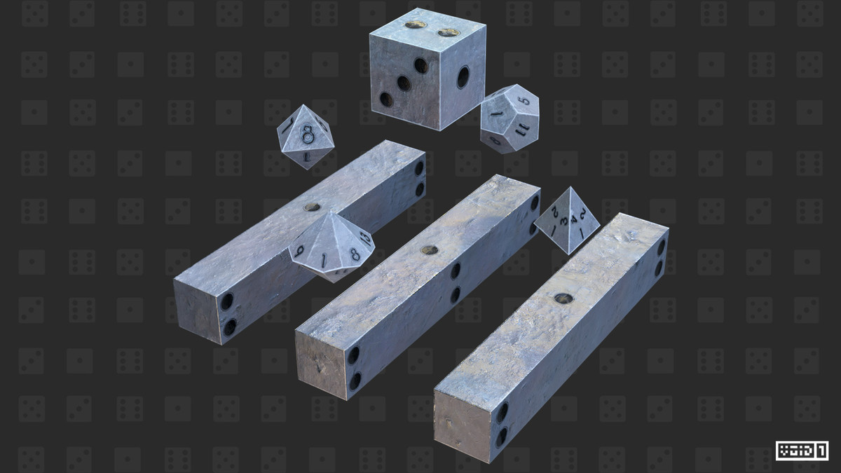 Rounded 3D Dice Models PRO