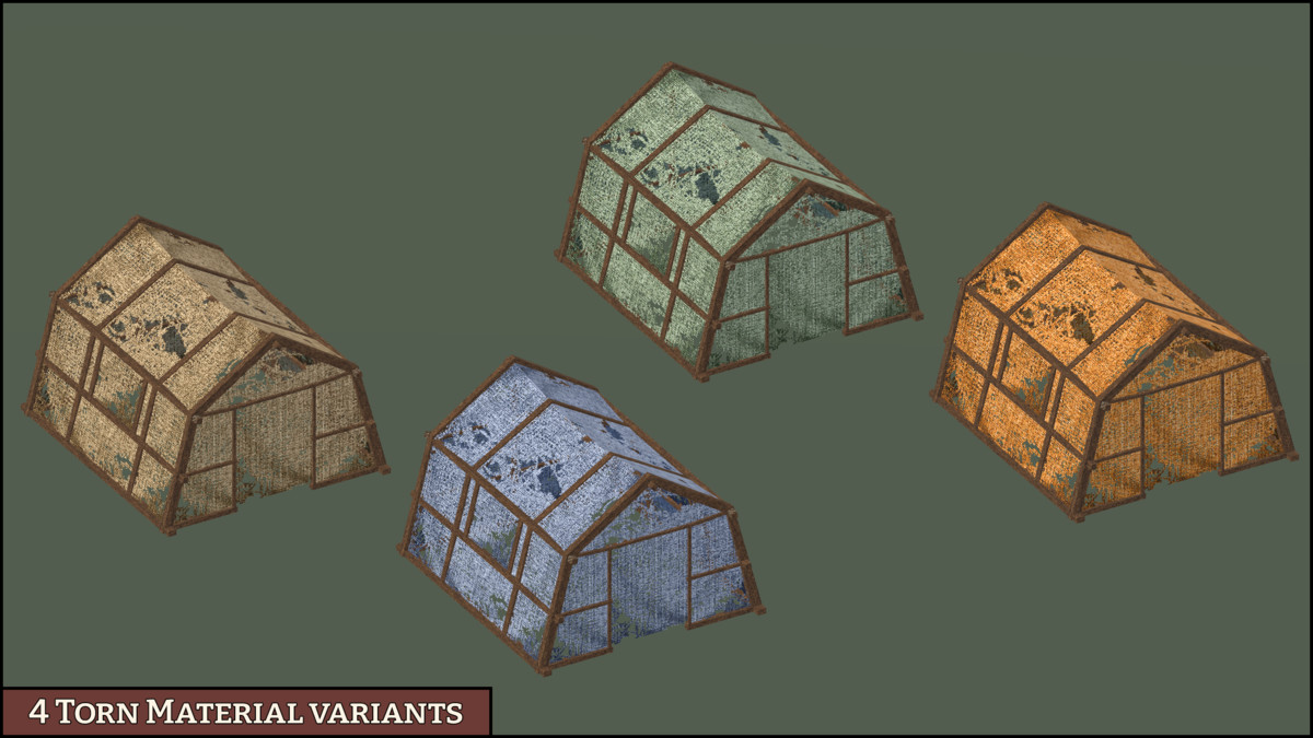 Campsite - Retro Style Modular Environment Pack