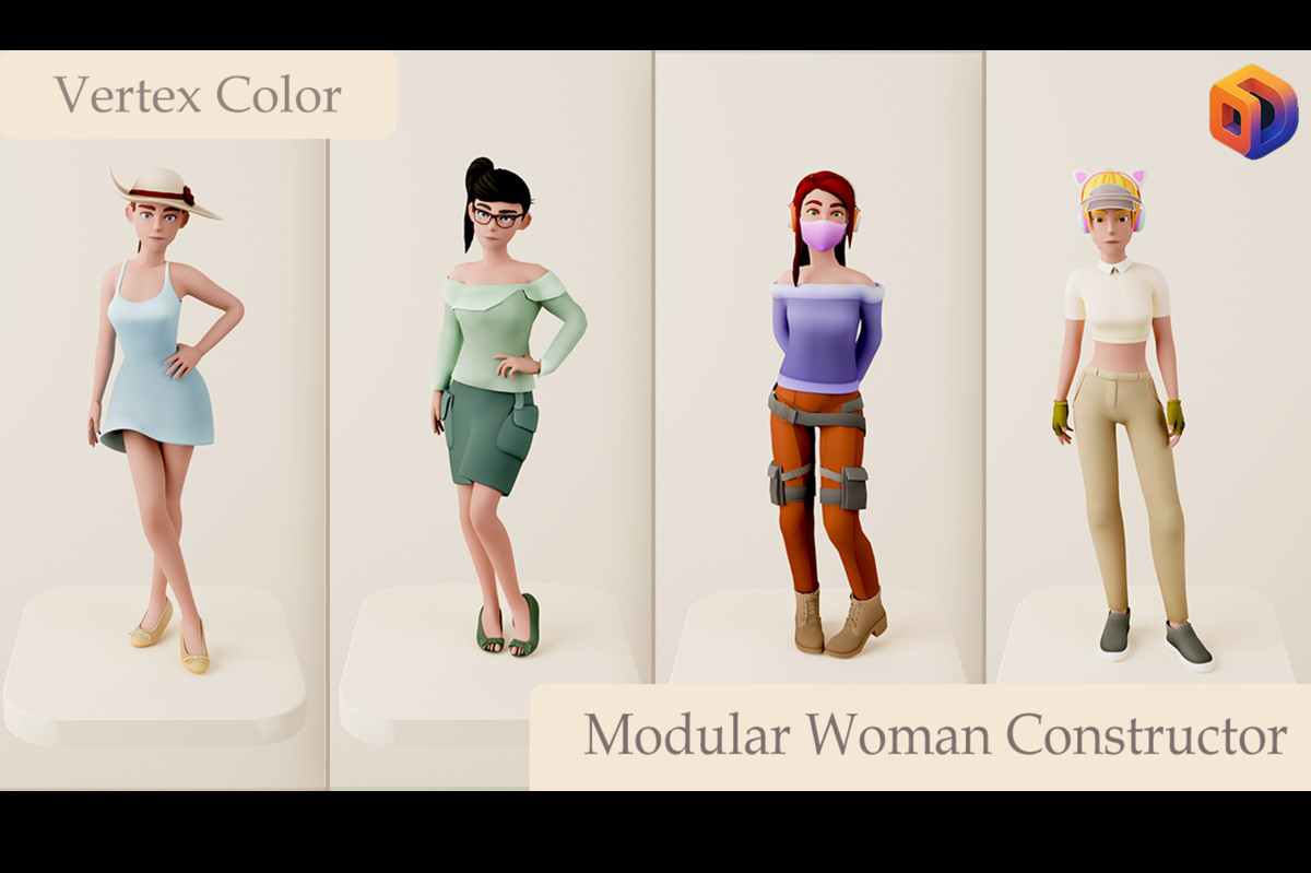 Modular Female Character Creator