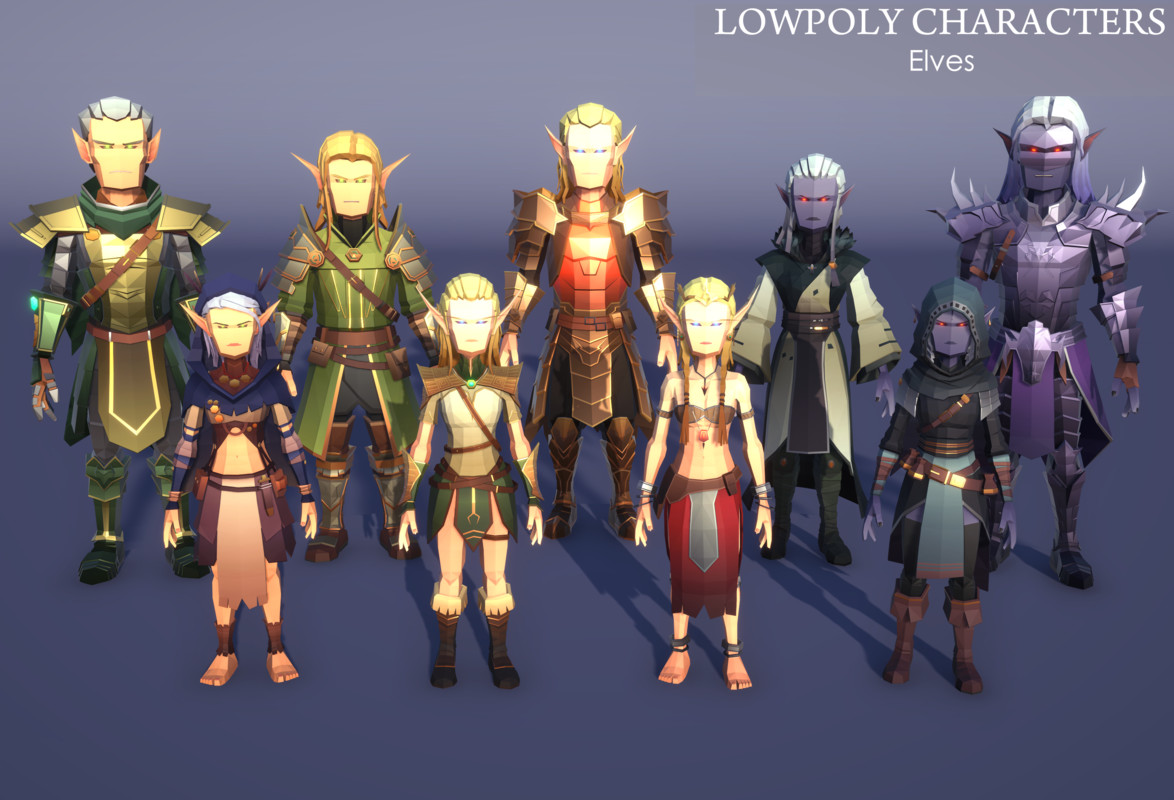 LowpolyCharacters_Elves