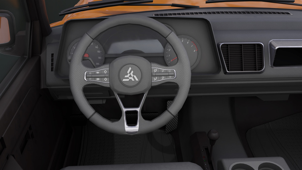 Pickup Truck01 Orange URP HDRP Textures