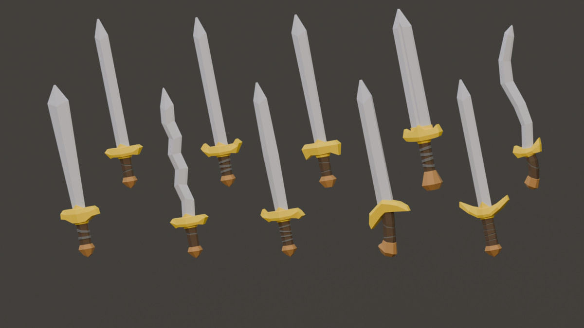 Fantasy Melee Weapons - Low Poly Pack