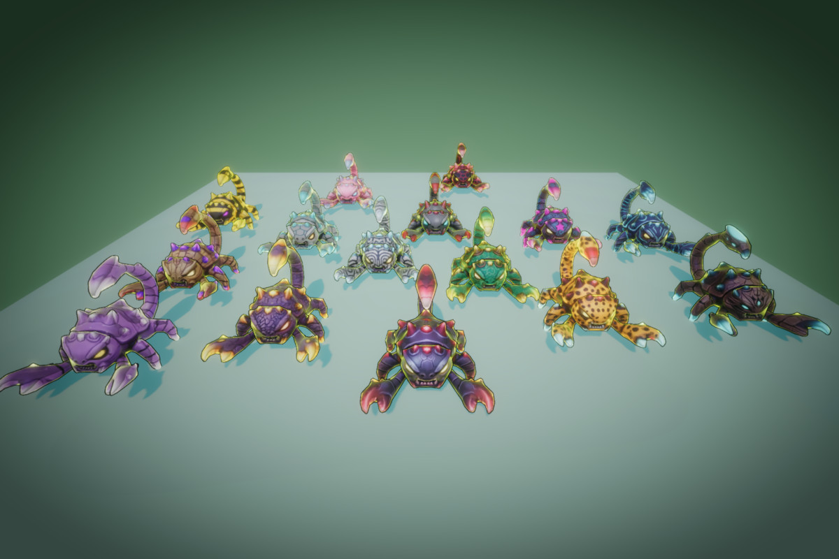 Fantasy Monster Evolution Pack 10-11–12 – Game Ready Creatures | PixeliusVita