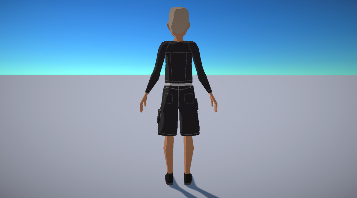 (URP) Casual Boy & Girl low poly characters