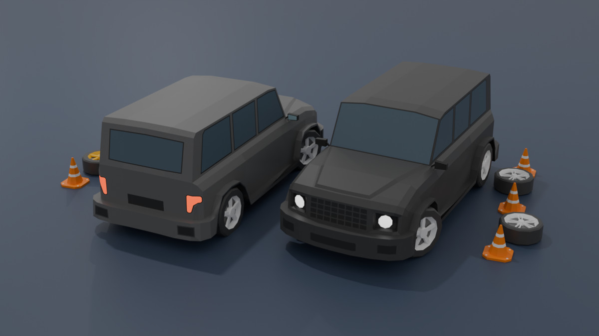 Mobile Optimize-Low Poly Vehicles