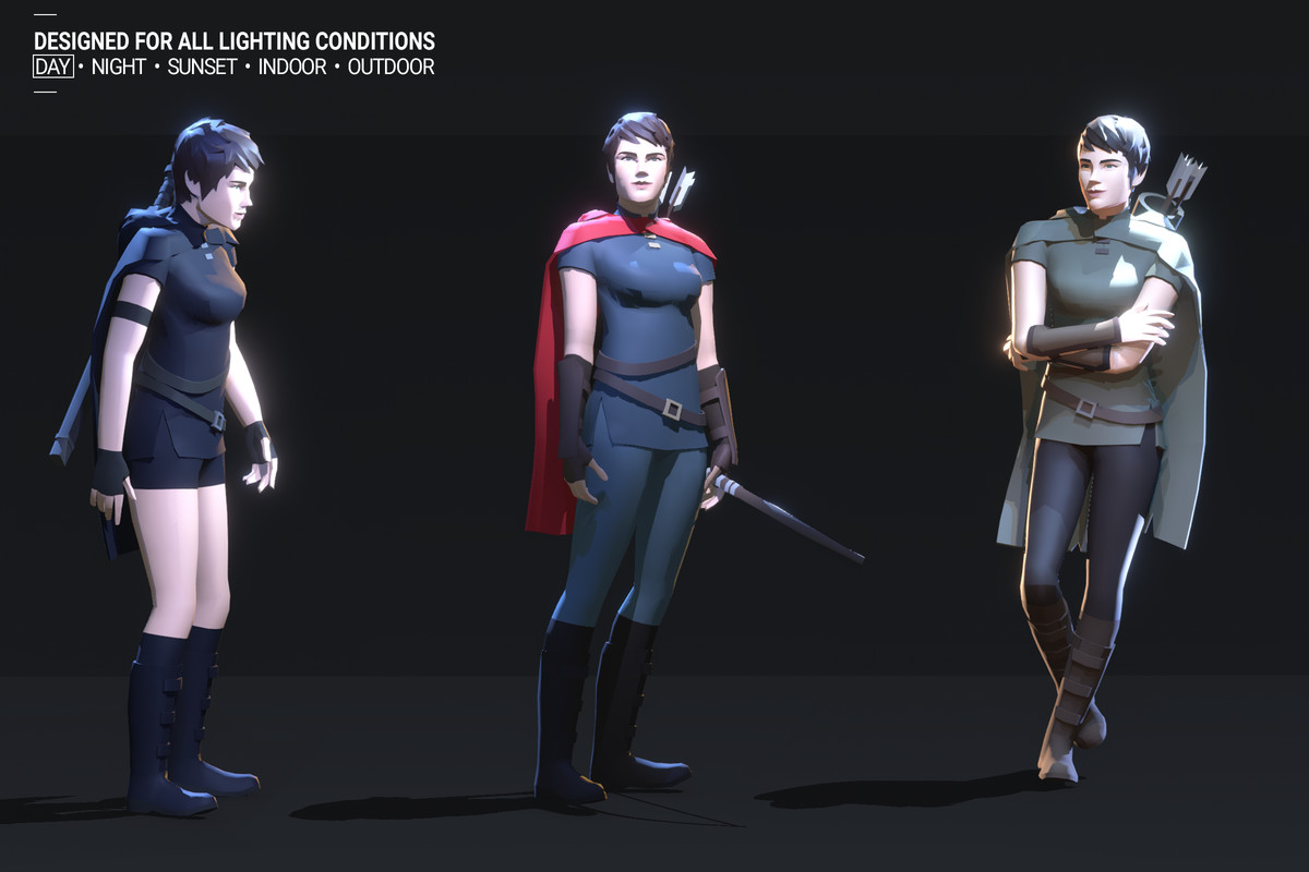 Polyquest Heroes: Warrior I Huntress