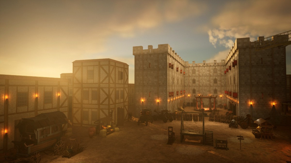 Medieval Town & Castle Modular Environment Pack