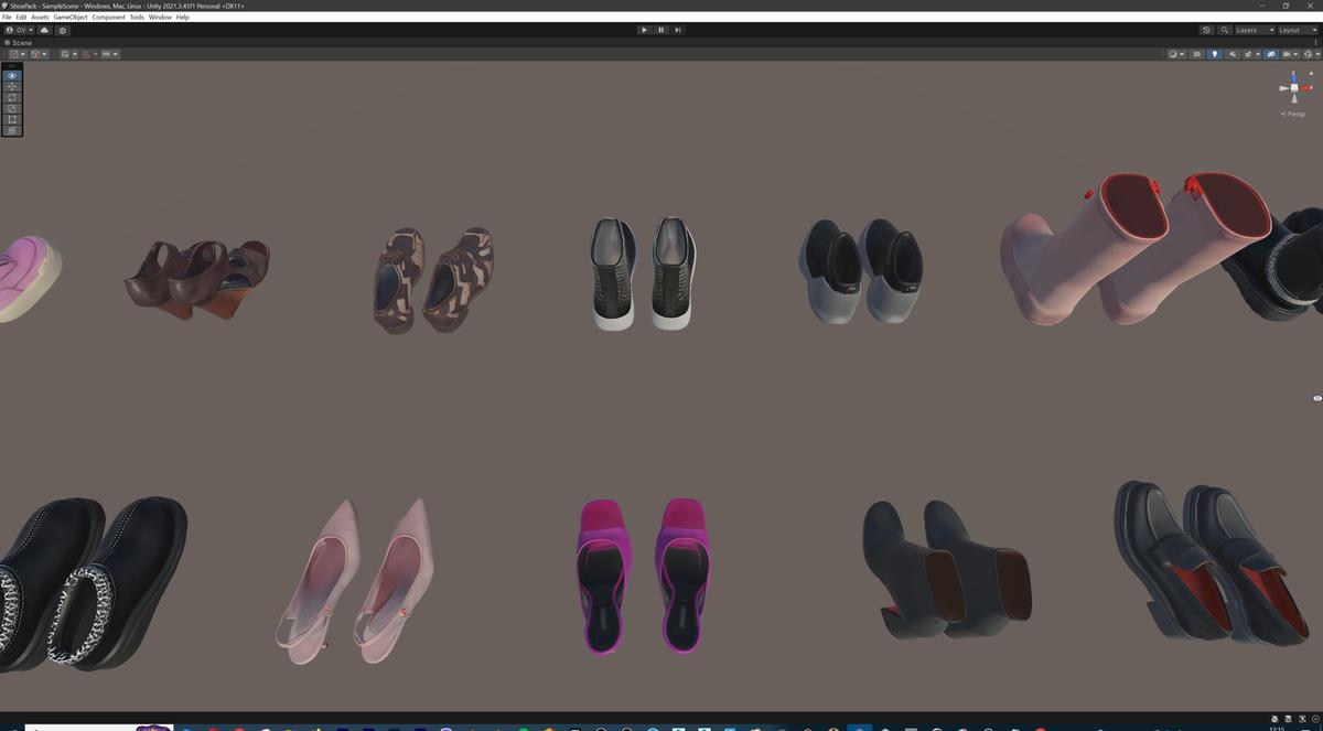 Ultimate Shoe Pack (72 Footwear Low-poly 3D models)