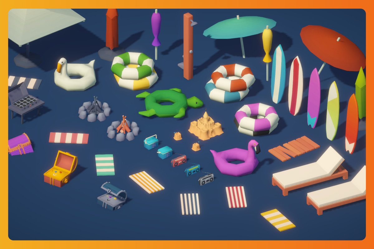 Beach City MEGA Pack - Low Poly Assets