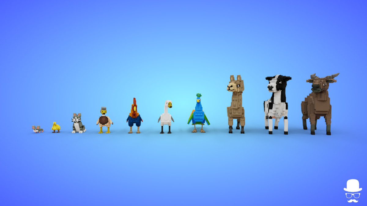 Voxel Farm Animals Pack 2