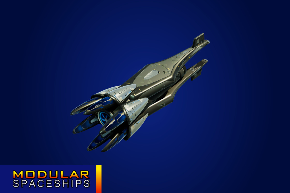 Sci-Fi Modular Spaceship Light Fox