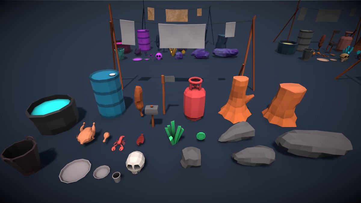 Frozen Poly Props (Lowpoly)