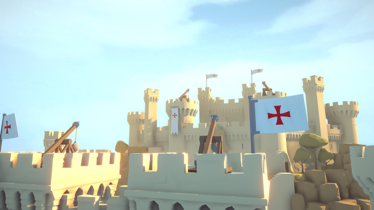 Templar Castle - Low Poly