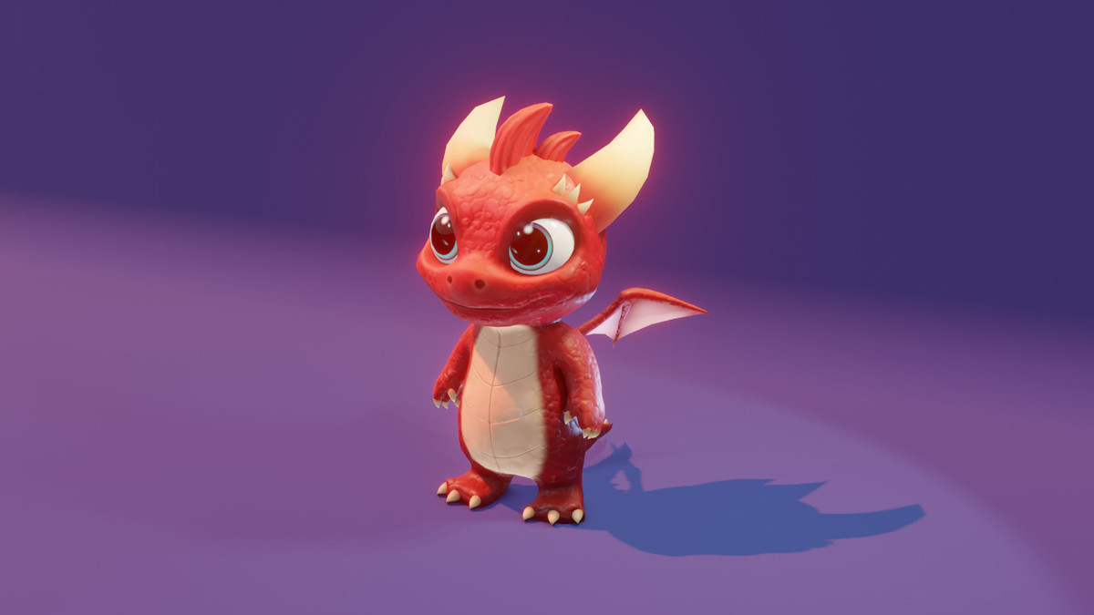 Cute Baby Dragons 3D Model With 5 Music Tracks and 36 Sound Effects (Built-In)