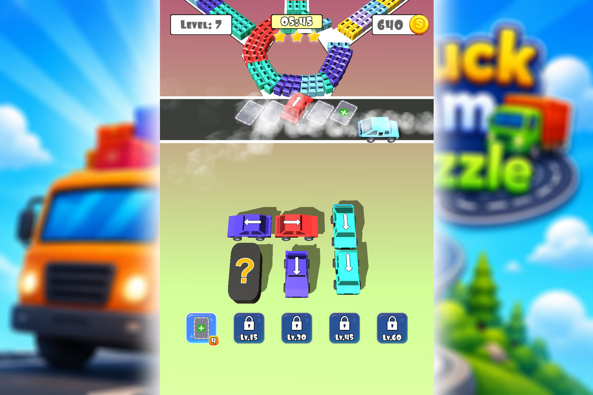 Truck Jam - Complete Mobile Game Template