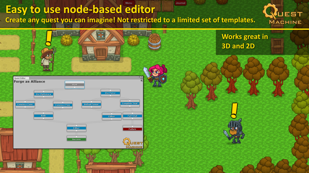 Pixel Crushers Narrative Bundle: Dialogue System, Quest Machine, Love/Hate
