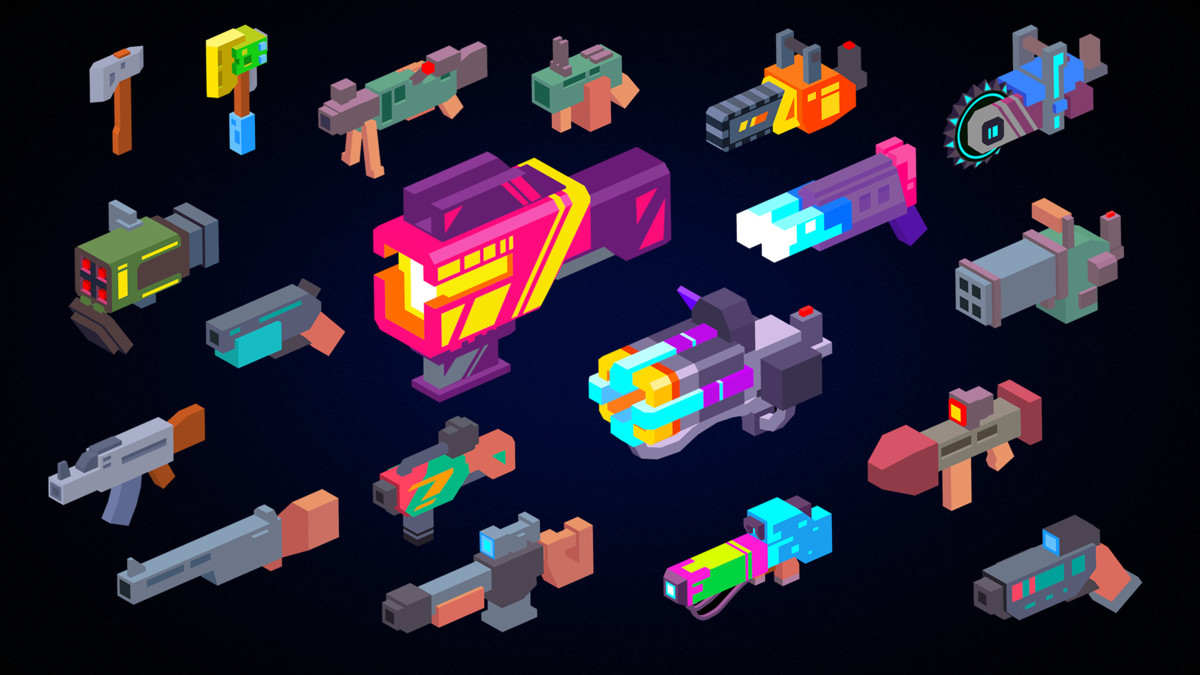 19 Lowpoly weapons pack