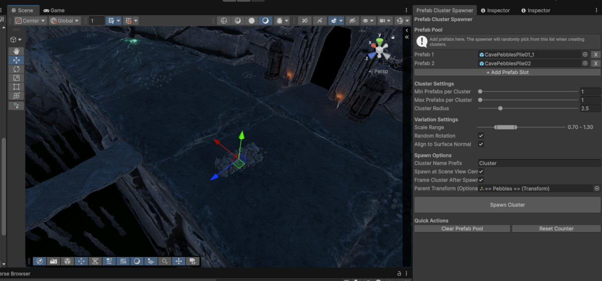 Prefab Cluster Spawner