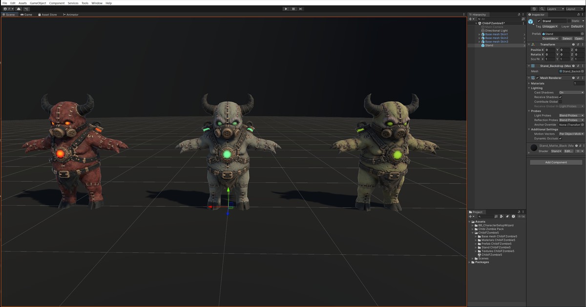 Chibi Necro Zombie Bull