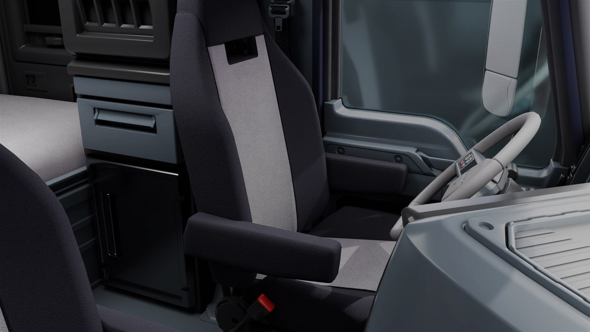 Heavy Truck Chassis 05 Grey Interior URP HDRP Textures