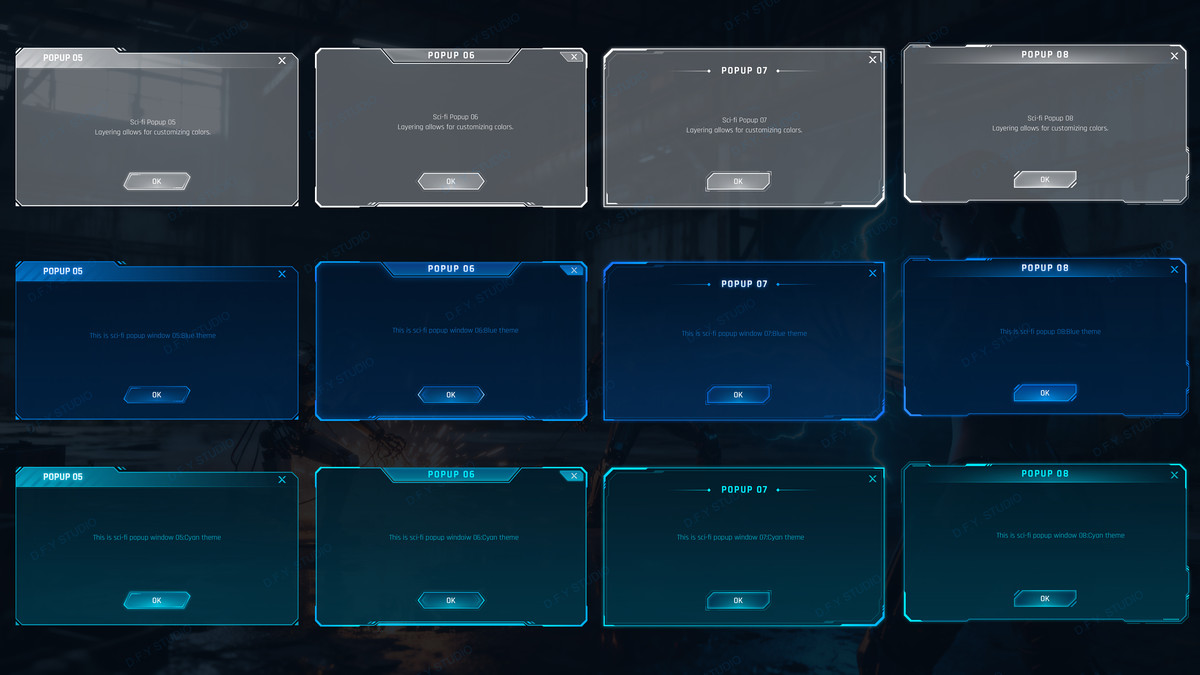 Super Sci-Fi Complete UI Pack(+PSD)