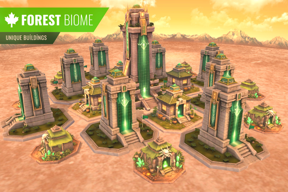 Stylized Building Pack – Multi Biome (LOD, Optimized, Atlas)