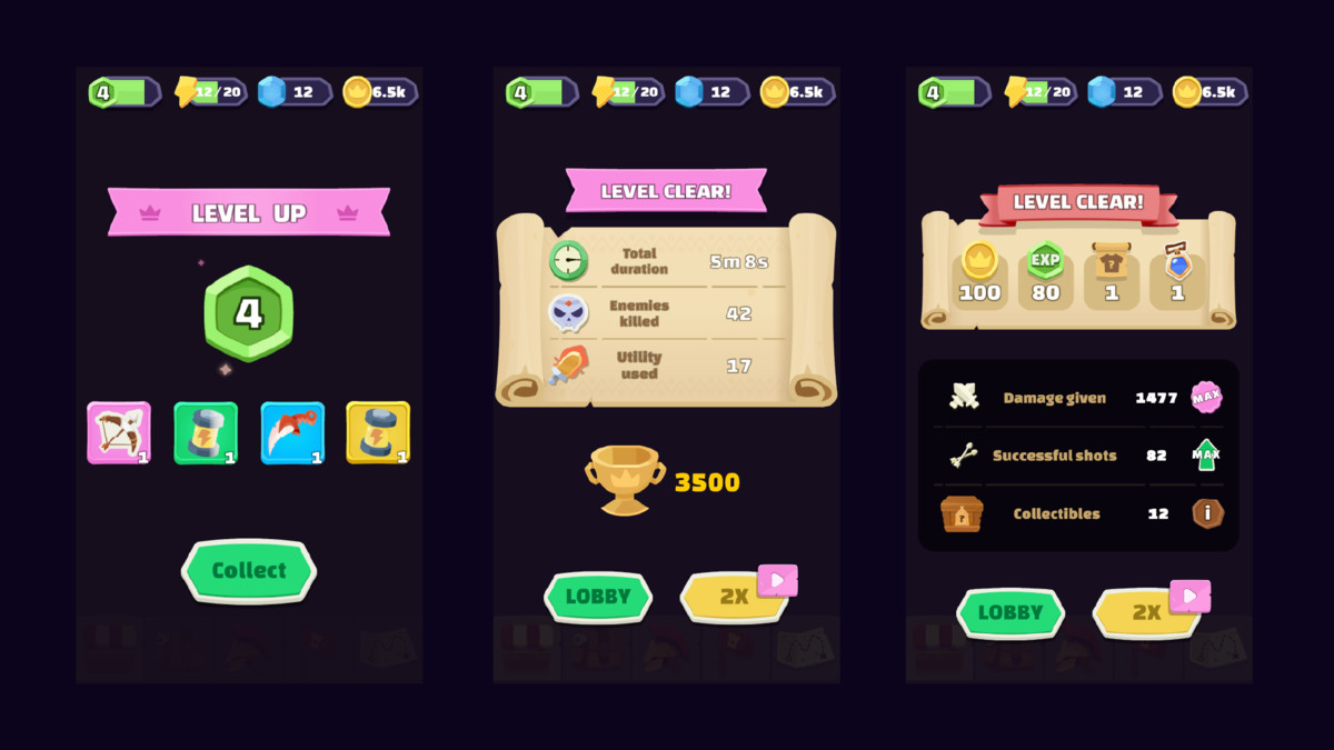 Cartoon Fantasy GUI - Animated & Stylized HUD