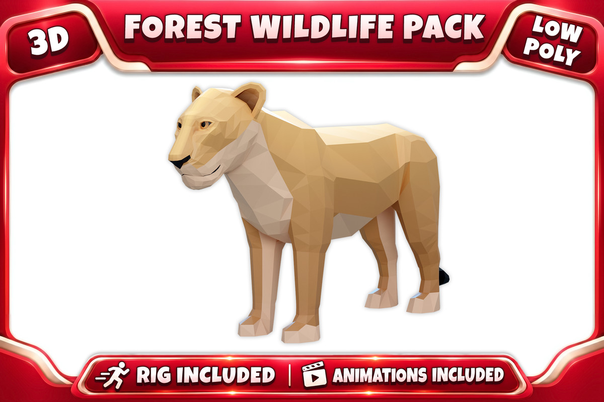 Poly Art: Forest Wildlife Pack