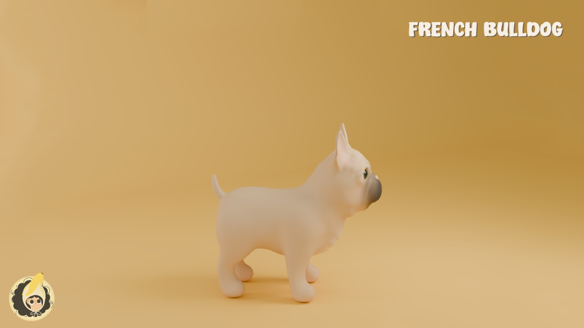 Animated French Bulldog