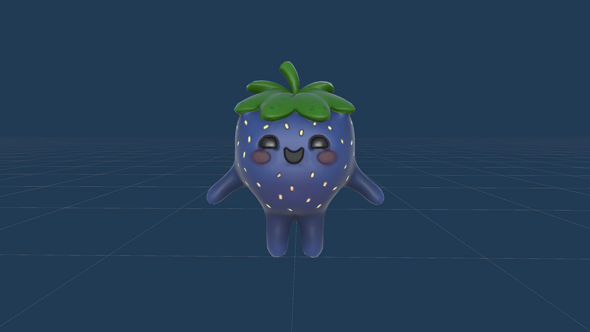 Strawberry Low poly