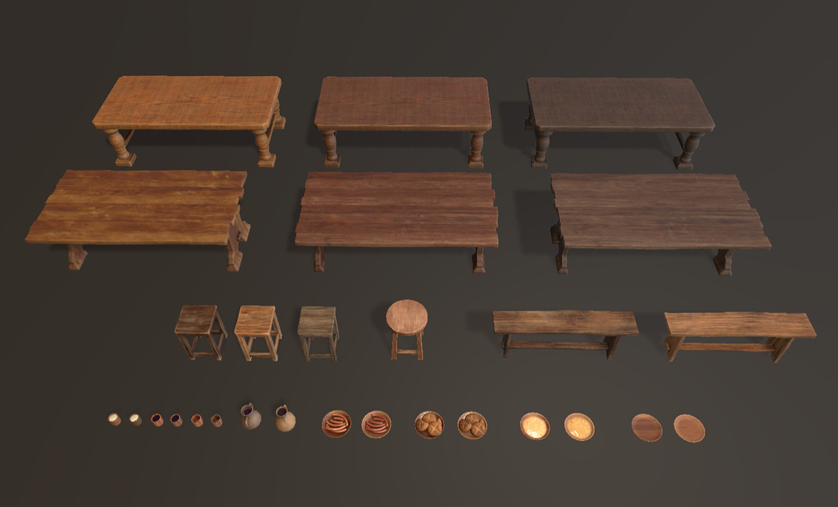 Medieval dining set Kv