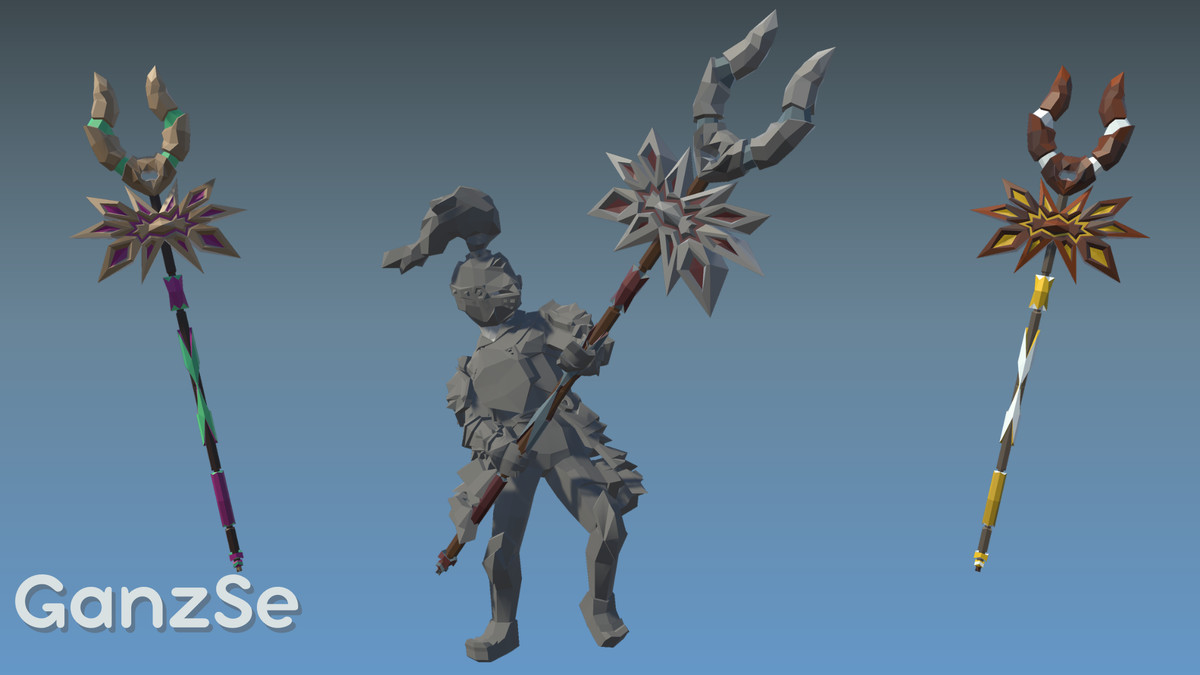 GanzSe Spears - Fantasy Low Poly Pack