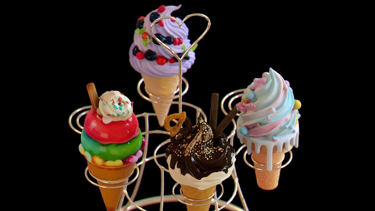 Sweet Dessert Asset Pack (Donuts, Cupcakes, Cake, Ice Cream, Candy)