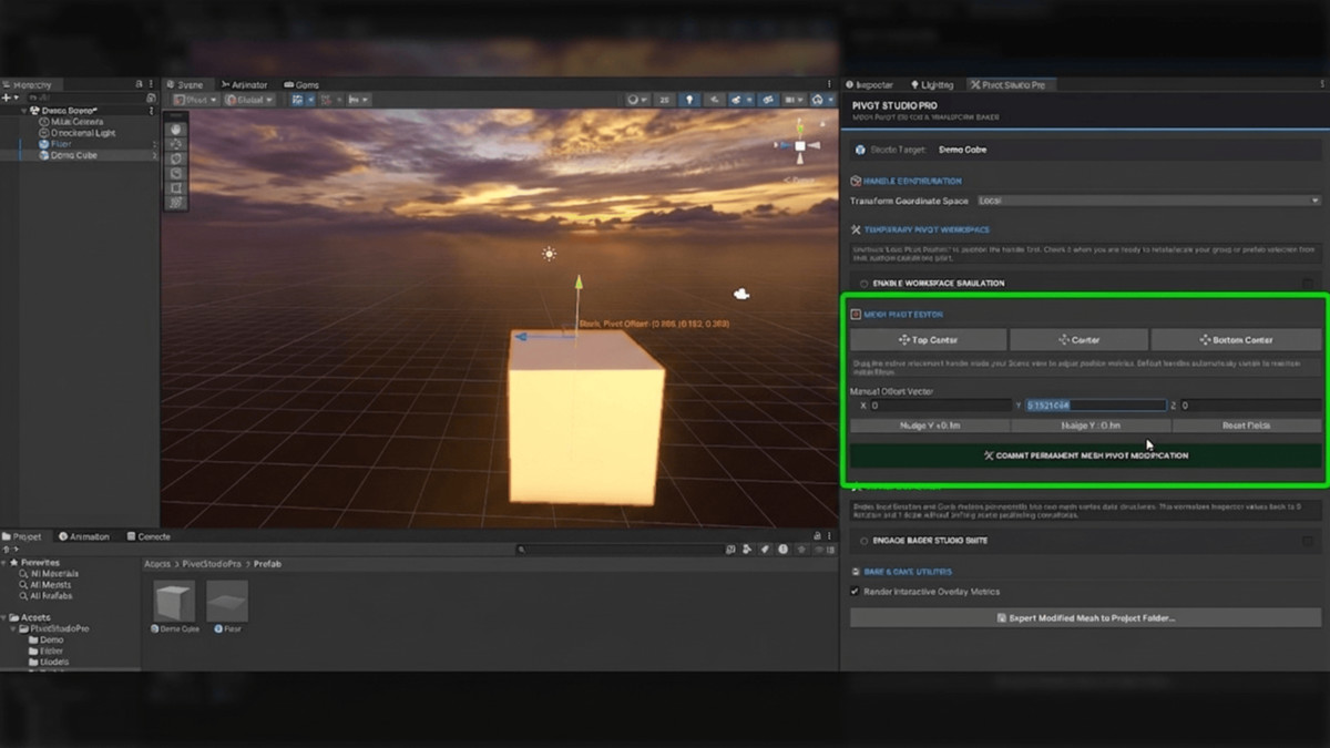 Pivot Studio Pro: Mesh Pivot Editor & Transform Baker