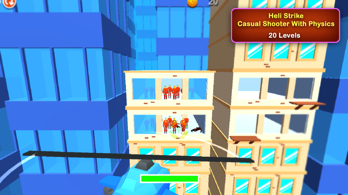 Heli Strike 3D - HyperCasual Template