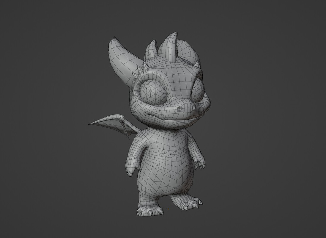 Cartoon Baby Dragons 3D Model with 5 Music Tracks & 36 Sound Effects