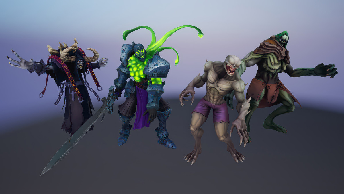 Stylized Fantasy Undead Characters Bundle