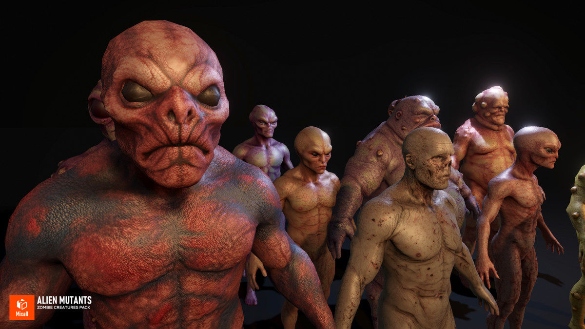 Alien Mutants - Zombie Creatures Pack