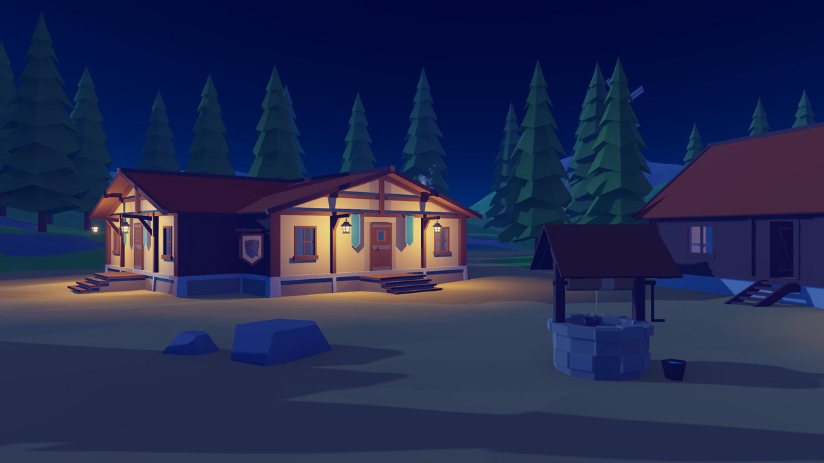 Low Poly Modular Medieval Buildings Pack